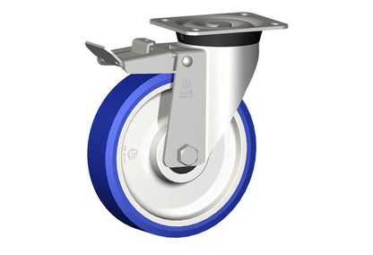 WHEEL AS 200X50/60 BBX SWIVEL X40 +BRAKE