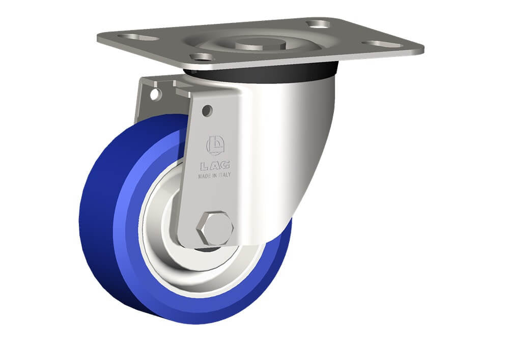 WHEEL AS 100X40/40 INOX ROLLER BRGS. INOX FORK X40