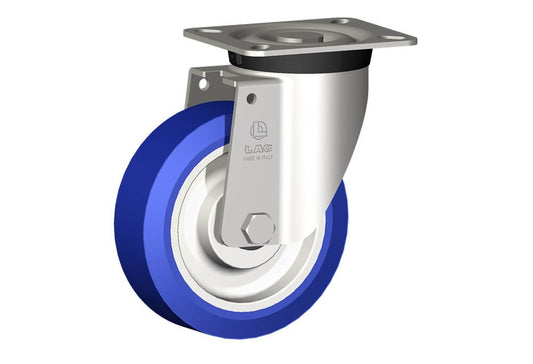 WHEEL AS 125X40/40 INOX RB SWIV X40L/50 INOX FORK