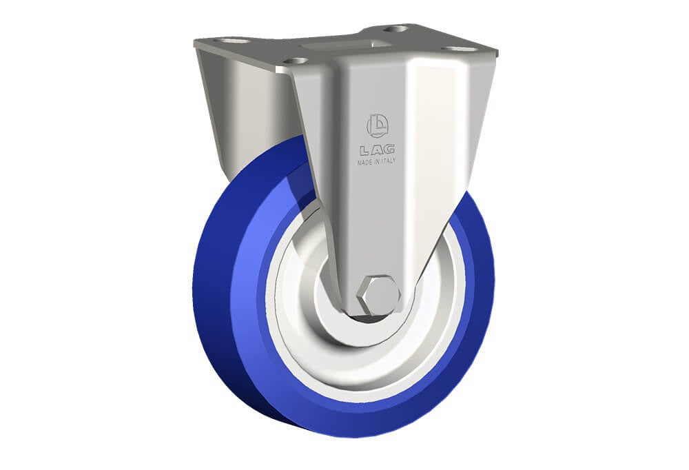 WHEEL AS 125X40/40 INOX RB FIXED X40L/50 INOX FORK