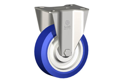 WHEEL AS 125X40/40 INOX RB FIXED X40L/50 INOX FORK