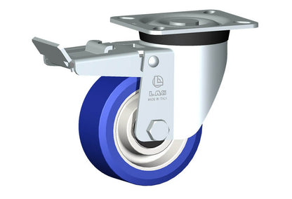WHEEL AS 100X40/40 BB SWIVEL FORK M40L + BRAKE
