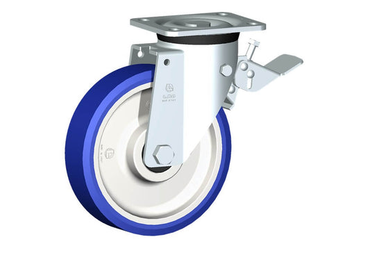 WHEEL AS 200X50/60 BB SWIVEL FORK P60 + BRAKE