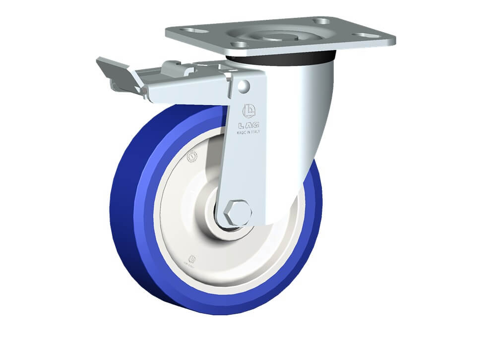 WHEEL AS 150X40/50 ROLLER B SWIVEL P60 +BRAKE
