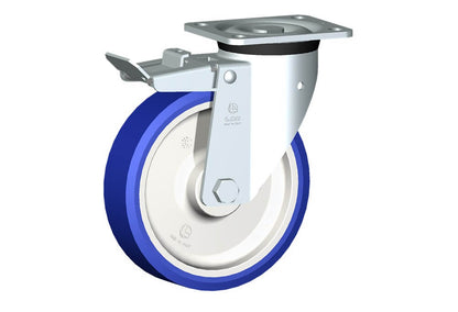 WHEEL AS 200X50/60 RB SWIVEL P60 + BRAKE
