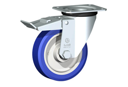 WHEEL AS 125X30/40 RB SWIVEL M22L/50 + BRAKE