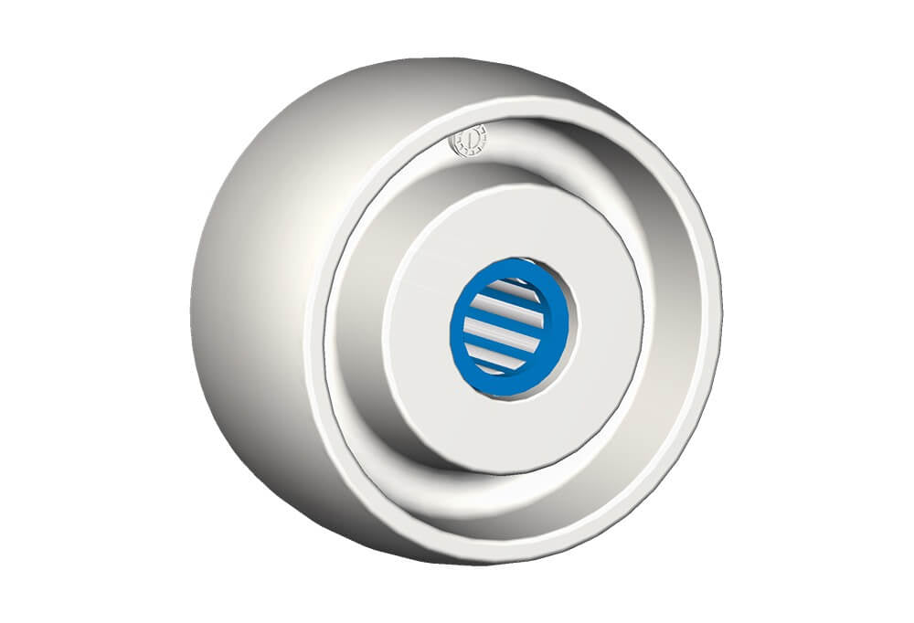 WHEEL P80X40/40 INOX ROLLER BRGS.15