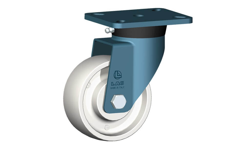 WHEEL P 100X40/40 RB SWIVEL FORK E70