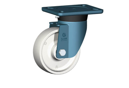 WHEEL P 125X40/50 RB. SWIVEL FORK E70