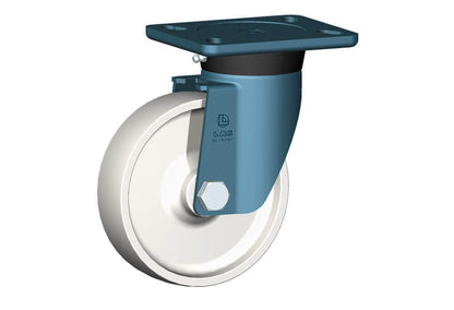 WHEEL P 150X40/50 PLAIN BORE SWIVEL FORKE70