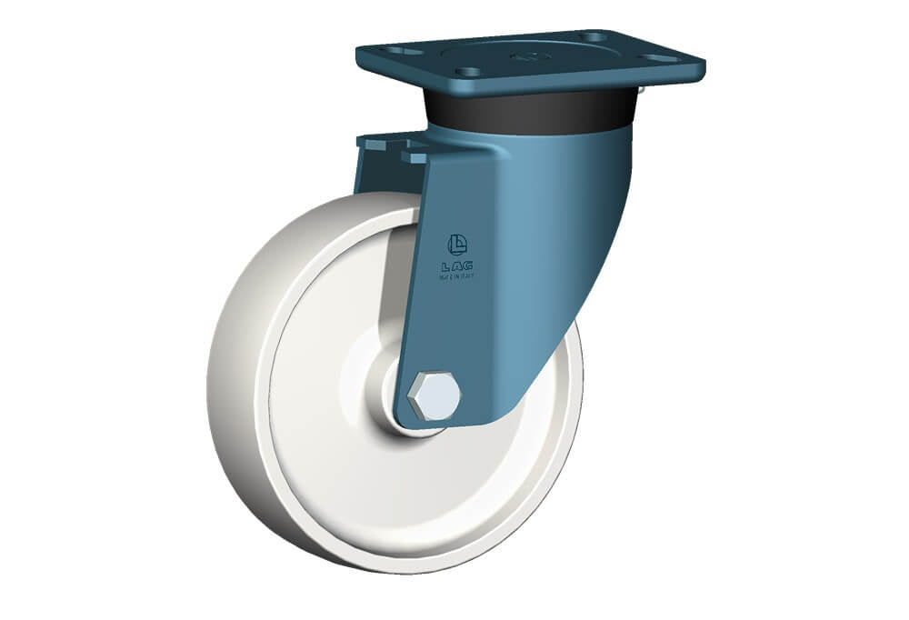 WHEEL P 175X50/60 PLAIN BORE SWIVEL FORKE70
