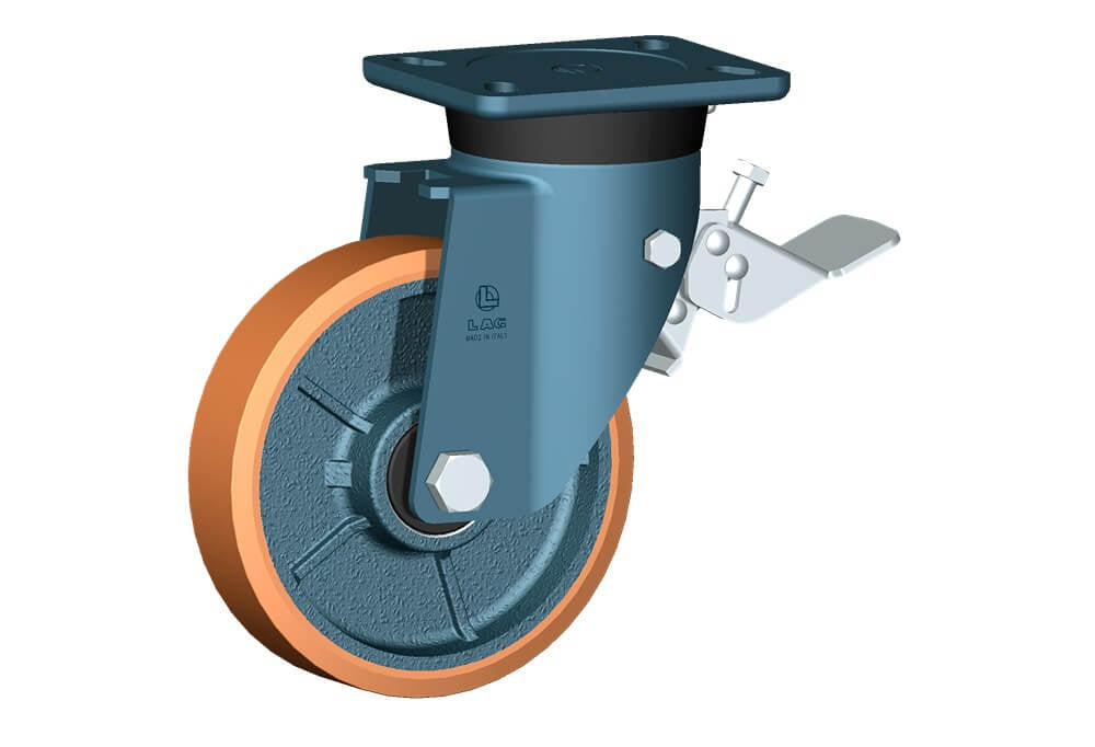 WHEEL Z 175X40/50 BB SWIVEL FORK E70/60 + BRAKE