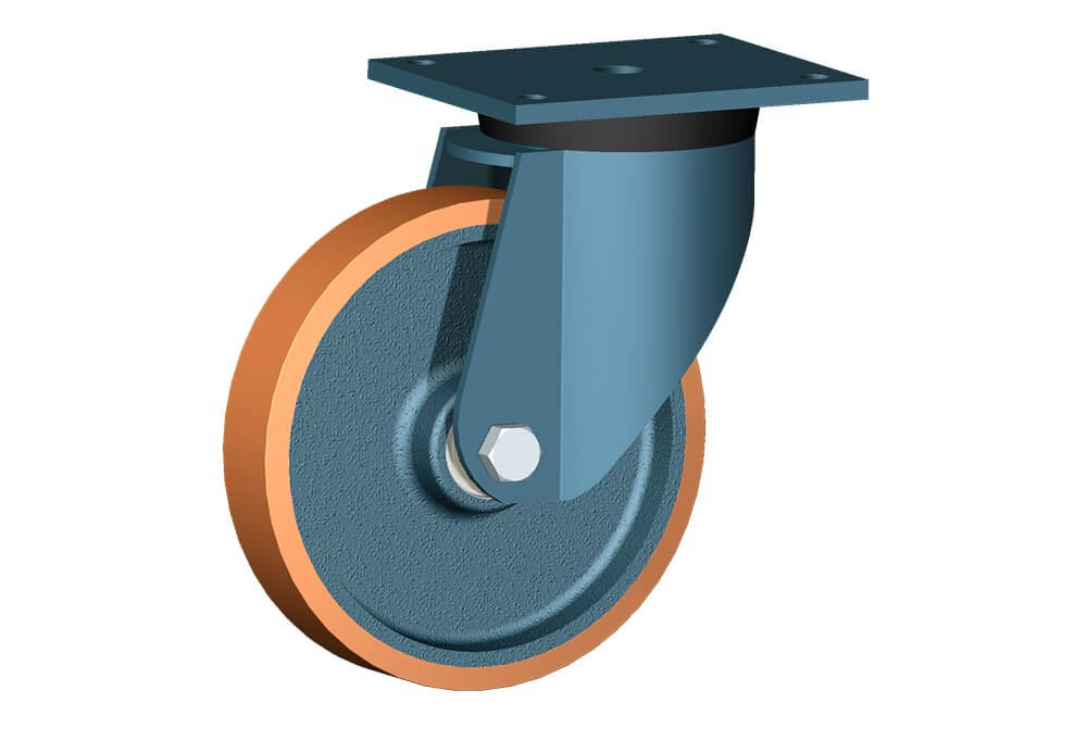 WHEEL Z 250X50/60 BB SWIVEL FORK E70