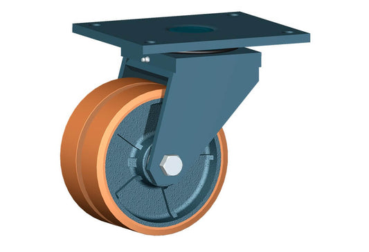 WHEEL Z 200X50+50 BB SWIVEL FORK G80