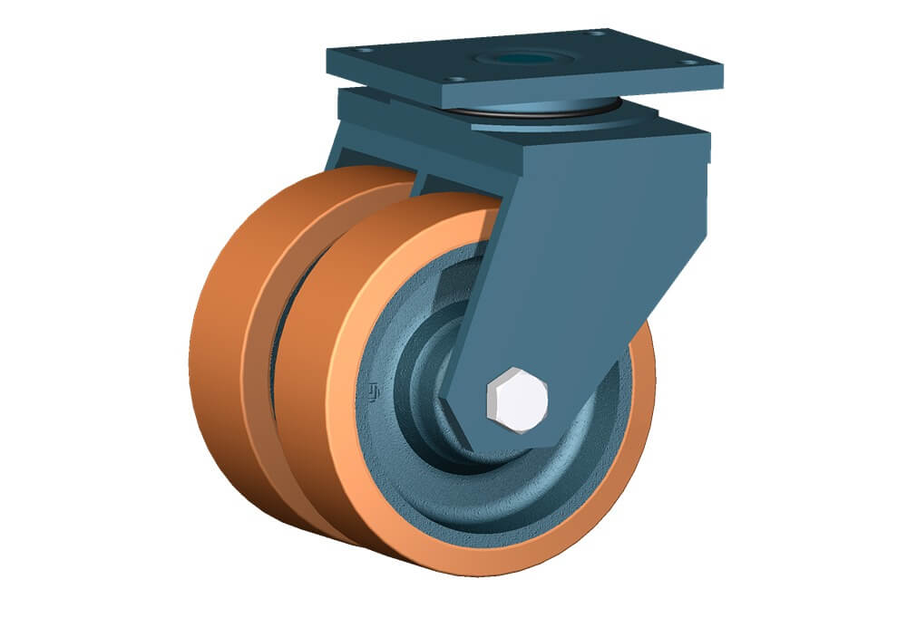 WHEEL Z 300X100+100 BB SWIVEL FORK G80
