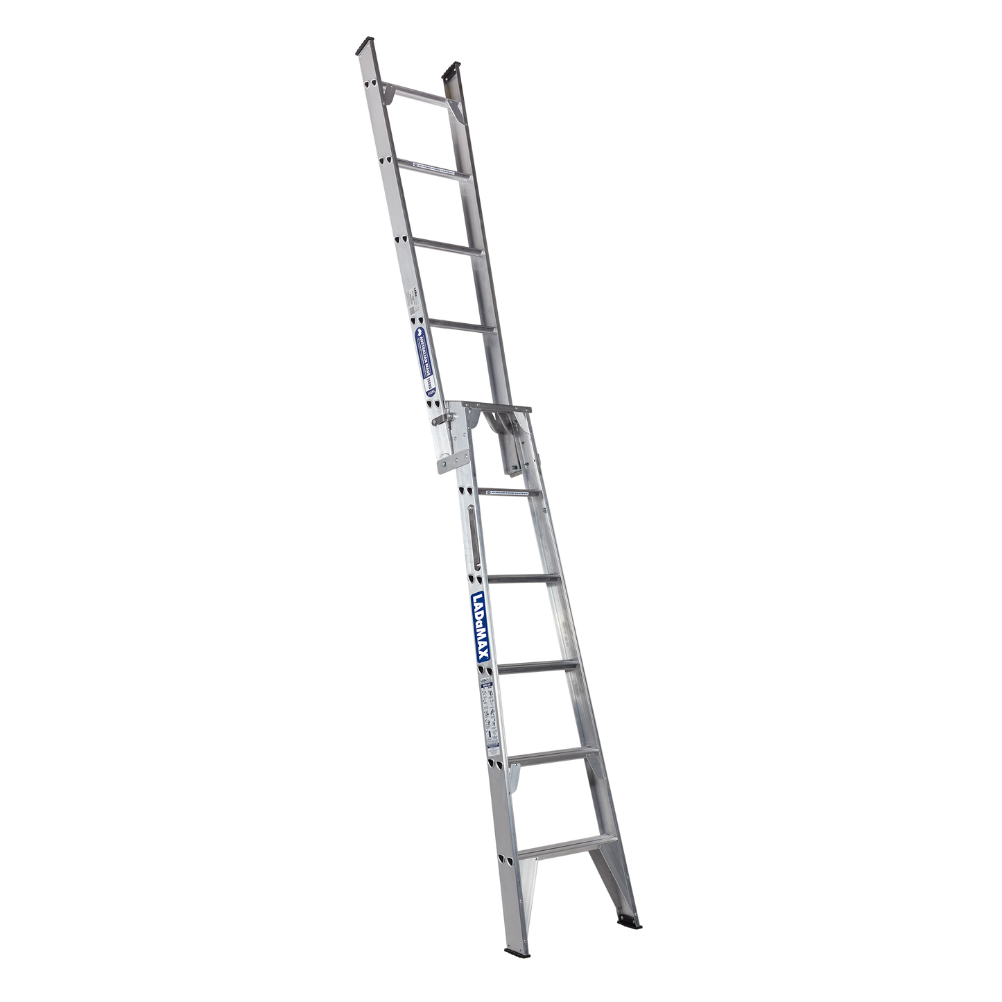 Aluminium Dual Purpose Step & Straight Ladder - SE062