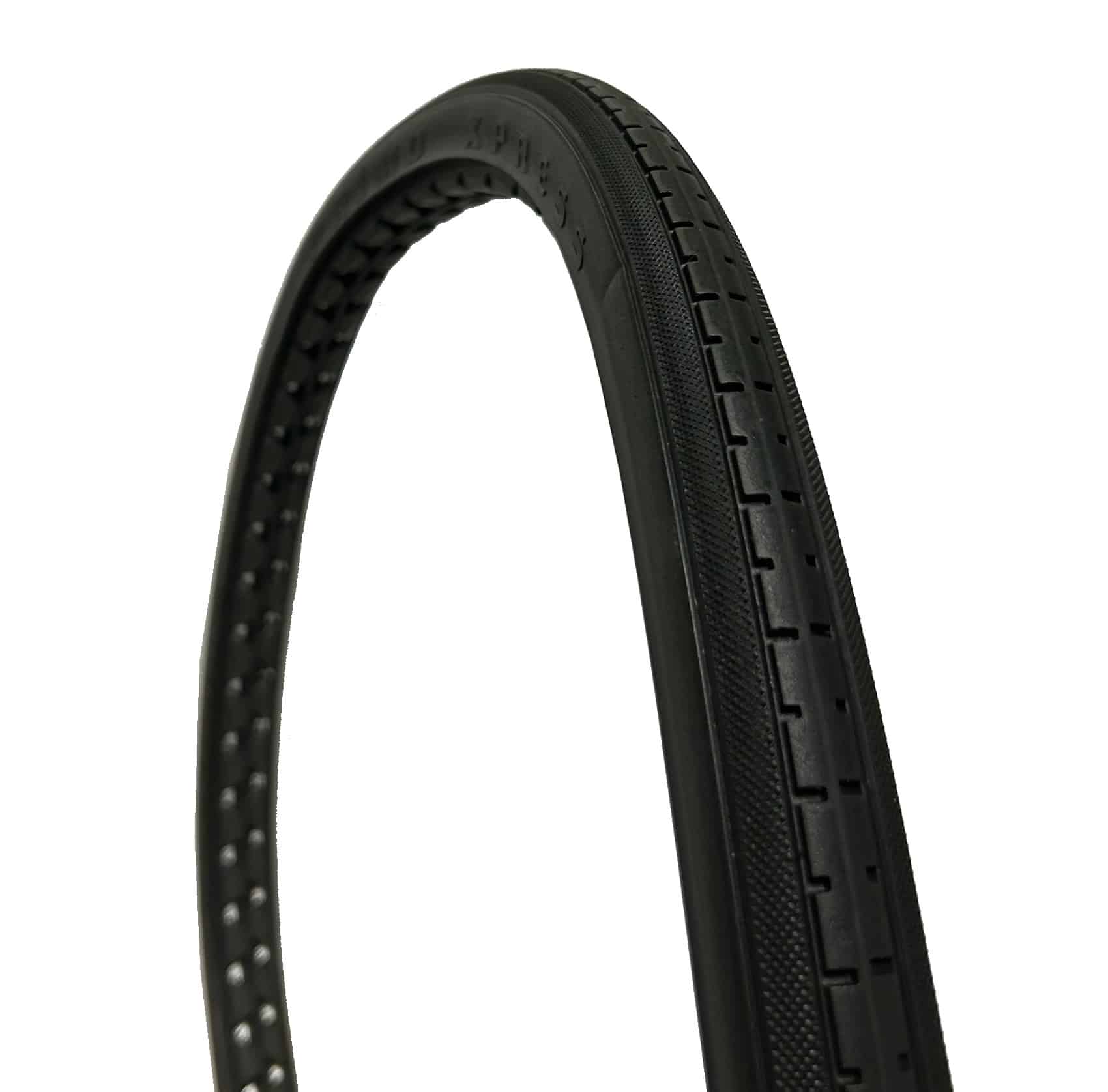 PRI-24 X 1-PU -P154 Primo P154 24 x 1 Black Non Marking Corded Solid Polyurethane Wheelchair Tyre
