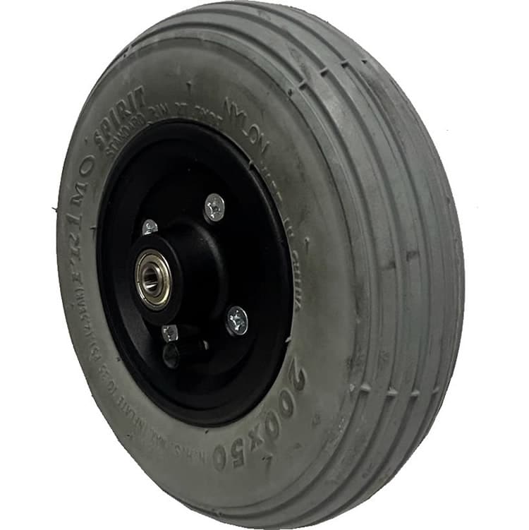 PRI-FA2RIB-50P08-G Primo 200 x 50mm Grey Rib Rubber Wheelchair Wheel