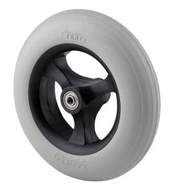 PNP300X42-12 Tente 300 x 42mm Grey Foamed Polyurethane Wheelchair Wheel