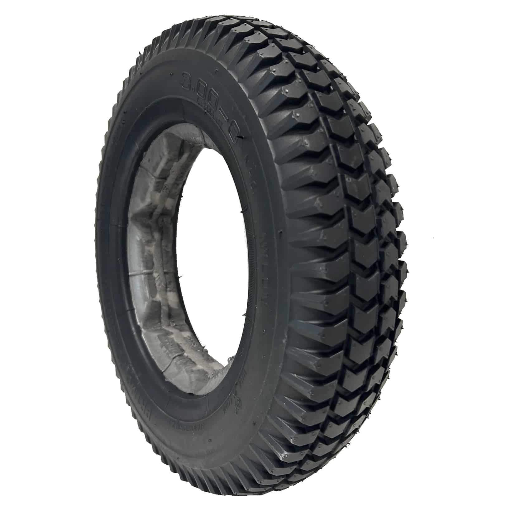 PRI-3.00-8-FF-TRAX-BNM-C55 Primo C248 Power Trax 3.00-8 Black Non Marking Castellated Foam Filled Tyre