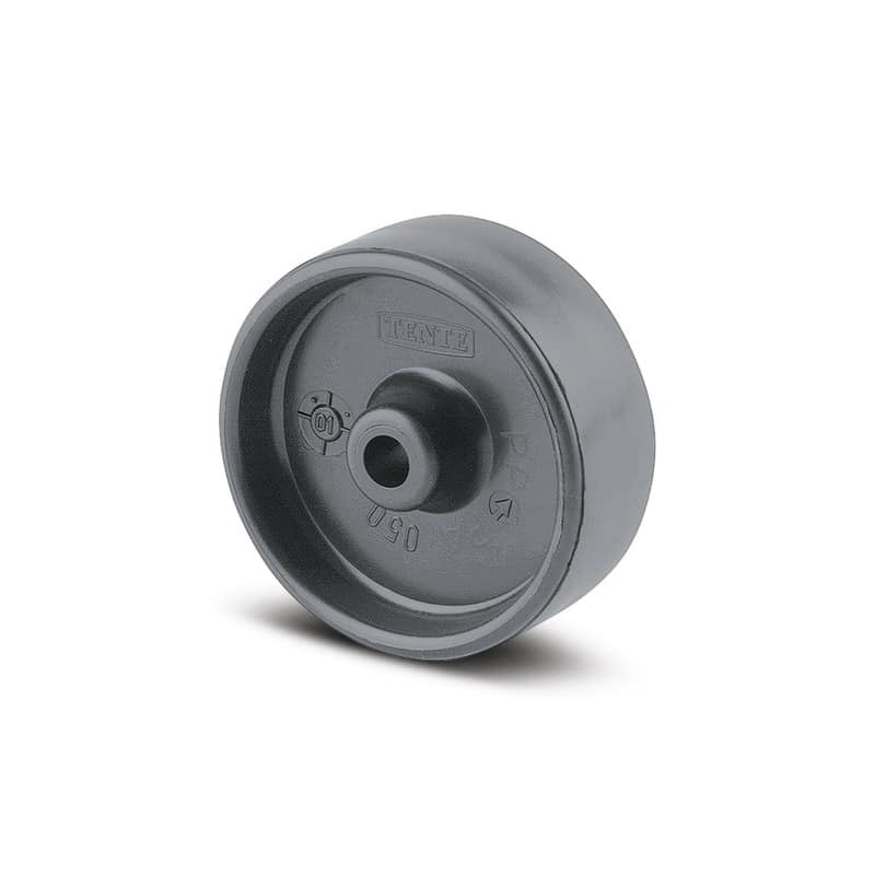 UOO050 Duratech 50x20mm 8mm Axle (Supplied With 6mm Reducer) Grey Polyamide Wheel - 55kg Capacity