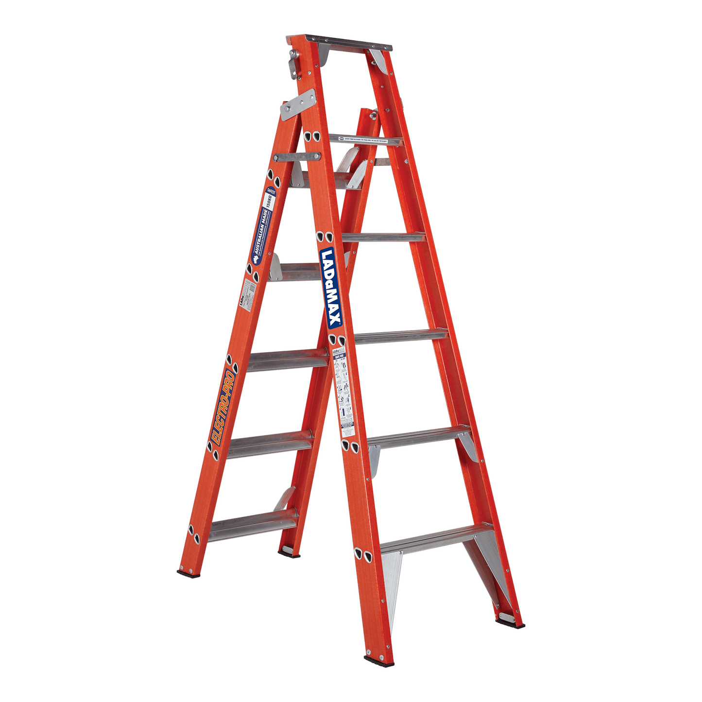 Fibreglass Dual Purpose Step & Straight Ladder - FSE062