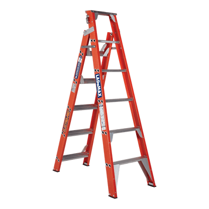 Fibreglass Dual Purpose Step & Straight Ladder - FSE062