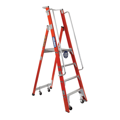 Fibreglass Mobile Warehouse Ladder Range - FSM7-4