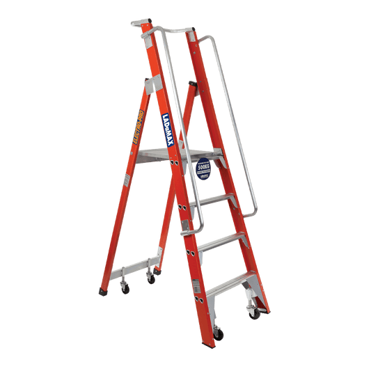Fibreglass Mobile Warehouse Ladder Range - FSM6-3