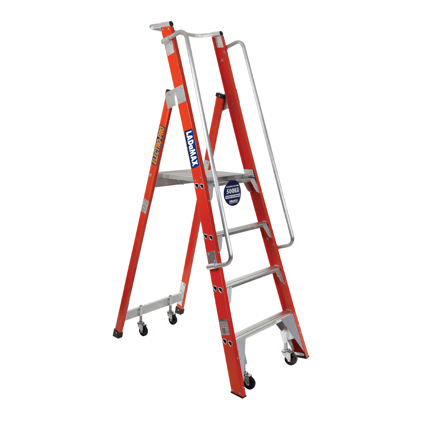 Fibreglass Mobile Warehouse Ladder Range - FSM9-6