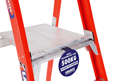 Fibreglass Mobile Warehouse Ladder Range - FSM7-4