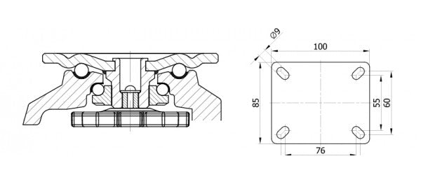 FOOTMASTER & casters & wheels G-Dok Industries