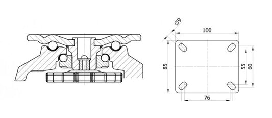 FOOTMASTER & casters & wheels G-Dok Industries