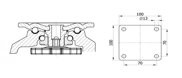 FOOTMASTER & casters & wheels G-Dok Industries