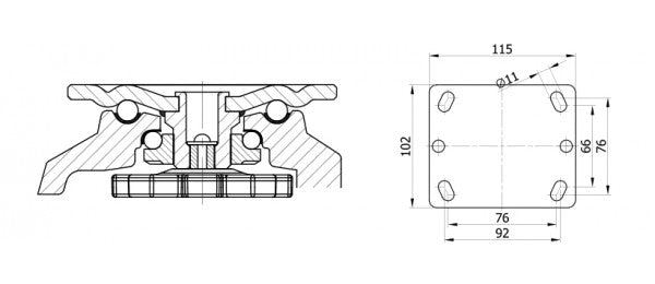FOOTMASTER & casters & wheels G-Dok Industries