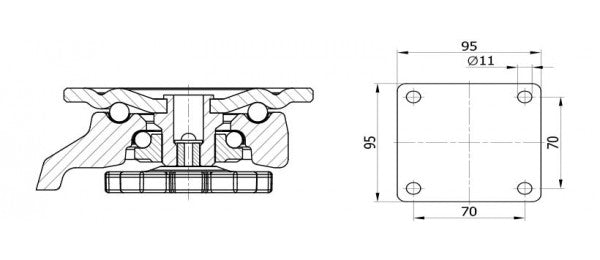 FOOTMASTER & casters & wheels G-Dok Industries