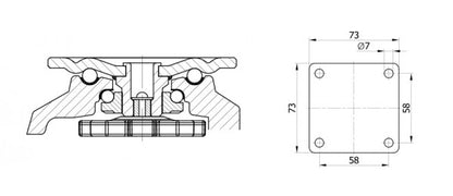 FOOTMASTER & casters & wheels G-Dok Industries