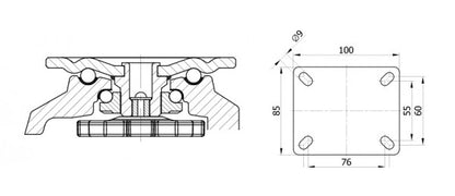 FOOTMASTER & casters & wheels G-Dok Industries