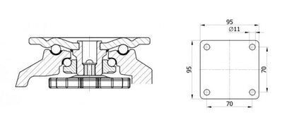 FOOTMASTER & casters & wheels G-Dok Industries