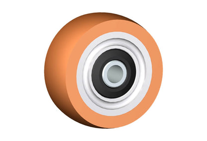 WHEEL Z 125X50/54 55X22 BALL BEAR. 2RS +BUS +WATER-TIGHT PROTECTION