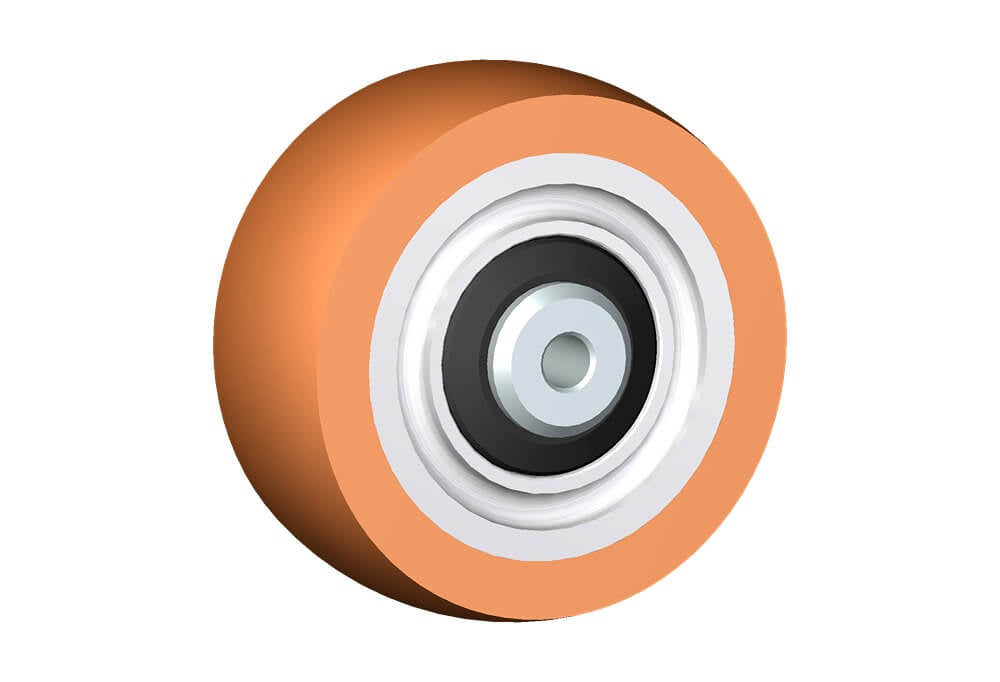 WHEEL Z 125X50/66 55X22 BALL BEAR.12 2RS +WAT/PROOF PROTECTION +RED.BUSH