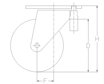 WHEEL Z 260X100/100 BB SWL E70 +B2 DIR. LOCK