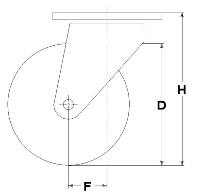 WHEEL LB 125X40/40 BB SWL FK M40/50