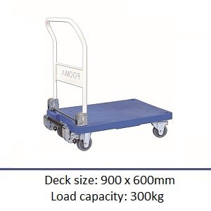 fooma trolley with handle