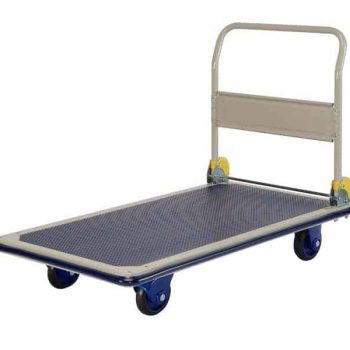 extra long platform trolley with foldable handle