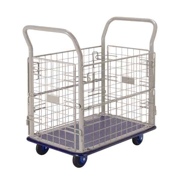 small platform trolley with removable sides