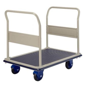 medium sized platform trolley with dual rigid handles