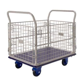 medium sized platform trolley with removable cage