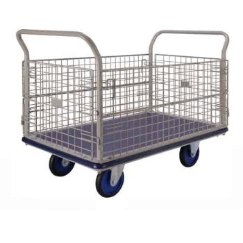 extra large platform trolley with removable sides