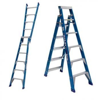 Fibreglass Punch Locked Dual Purpose Ladder